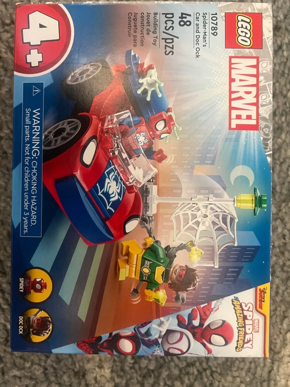 Marvel Spider-Man Red and Blue Car Building Set